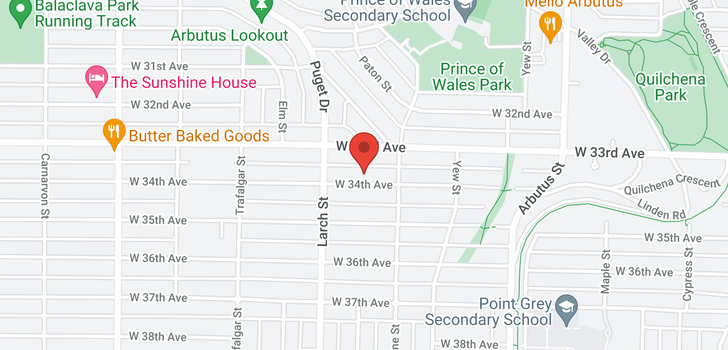 map of 2399 W 34TH AVENUE